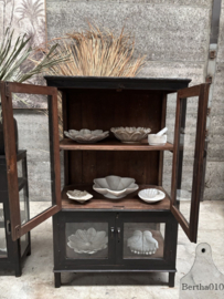 Oude halfhoge museum labo vitrinekast 148126