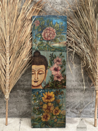 Oud paneel handbeschilderd Siddhattha Gautama Buddha 147481