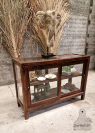 Antieke Engelse vitrine, geheel van glas  (147203) verkocht