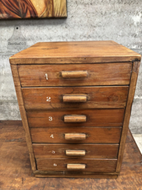 Antiek atelier ladekastje 147833 verkocht