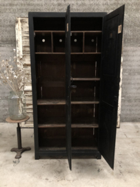 Houten locker zwart (145641) verkocht