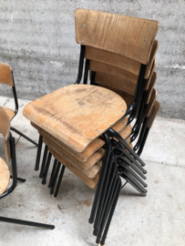Oude vintage schoolstoelen (146229) verkocht
