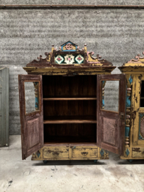 Antiek Oosterse houten kasten  set van 2  ca 1900 1940 147920 147921