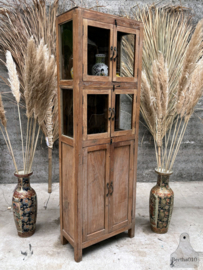 Antieke smalle vitrinekast (146615) verkocht