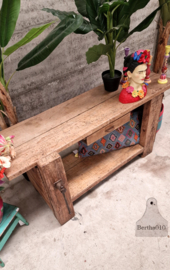 Oude eiken werkbank 147353 lengte 167 cm