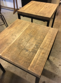 Industriële stoere horeca tafel op maat, boerderijbalken (132483)