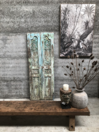 Oude poort turquoise groen (145484) verkocht