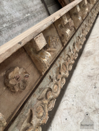 Oosterse XXL zware houten houtsnijwerk dressoir 147827 370 cm