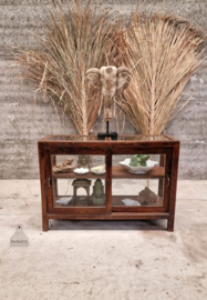 Antieke Engelse vitrine, geheel van glas  (147203) verkocht