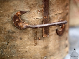 Oude houten ronde bak (131942) verkocht