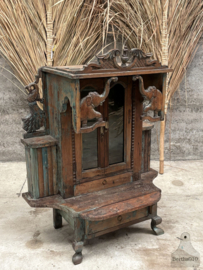 Unieke vondst, oude originele antieke houten tempel altaar 147673