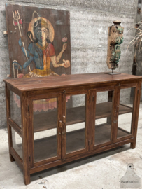Oude jaren 20 toonbank, museumvitrine, keukeneiland 147781a verkocht
