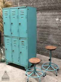 Turquoise 6-deurs locker (144313) verkocht