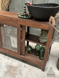 Authentieke jaren 30 winkelvitrine toonbank 148080 lengte 152 cm