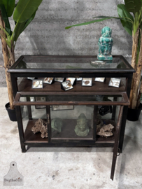 Antieke vitrine geheel van glas (147218) verkocht