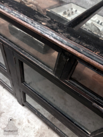Prachtige antieke toonbank,dressoir van glas (147248) verkocht