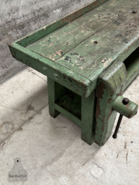 Unieke antieke houten werkbank met prachtige originele patina 147964