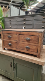 Antiek industrieel ladekastje jaren 20 (147480) verkocht