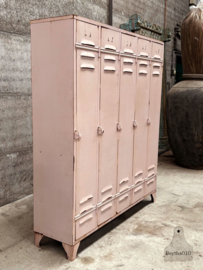 Industriële roze locker 5 deurs 147731