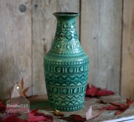 Vintage vaas turquoise (130086)..verkocht