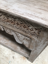 Oud Oosterse sidetable houtsnijwerk (146039) verkocht
