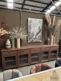 Engels dressoir vitrine  jaren 20 30  288 cm lengte 147695 verkocht
