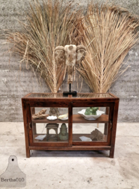 Antieke Engelse vitrine, geheel van glas  (147203) verkocht