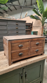 Antiek industrieel ladekastje jaren 20 (147480) verkocht