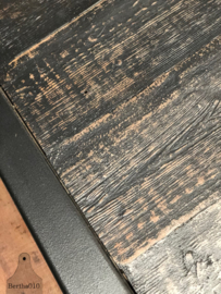 Op maat industriële tafel zwart hout (144312)