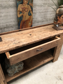 Antieke werkbank lengte 239 cm (146313) verkocht