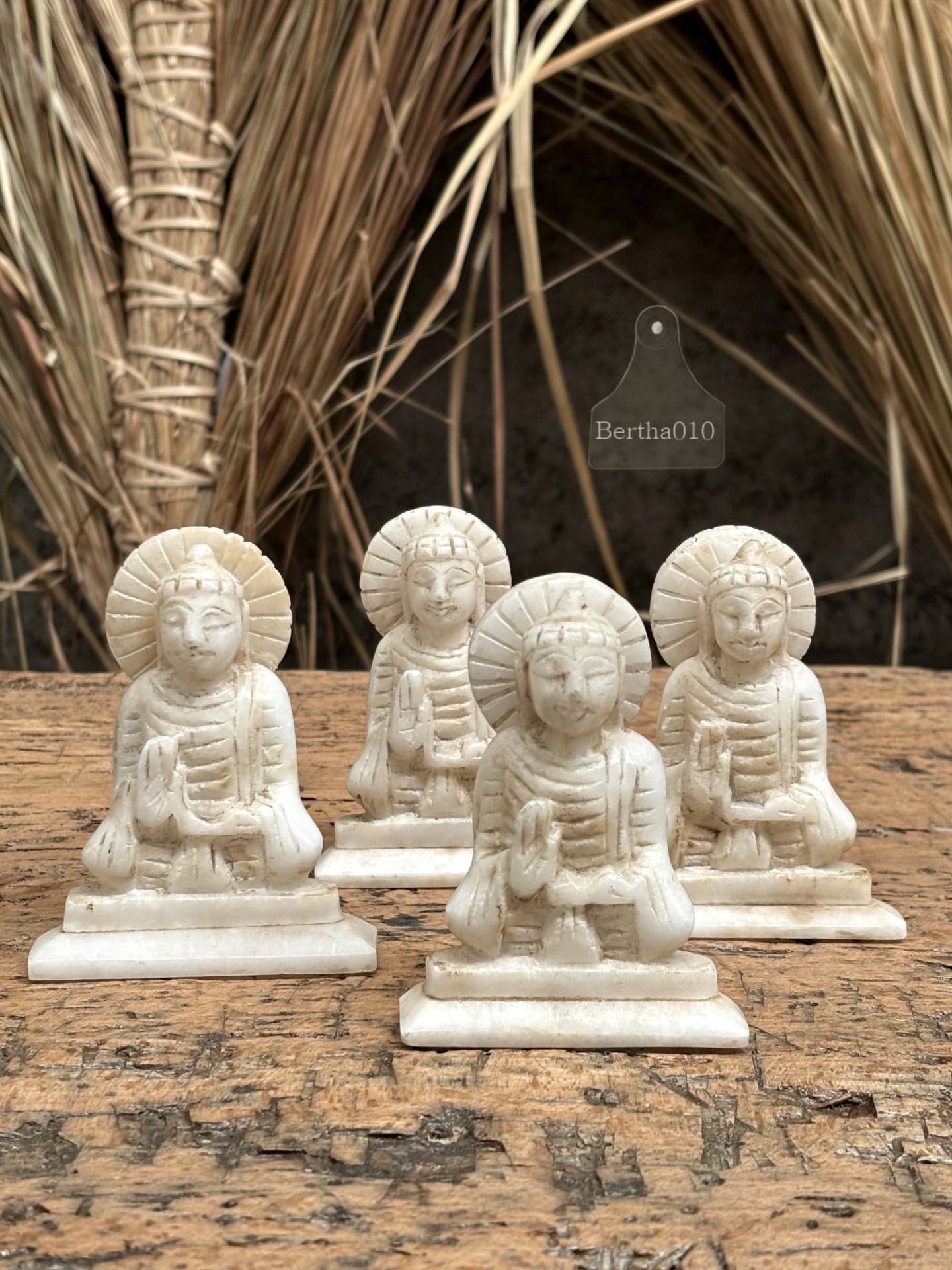 Marmeren Buddha 147227 marmer Boeddha 10 cm hoog