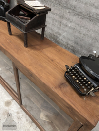 Antieke houten winkeldressoir van glas 147689 verkocht