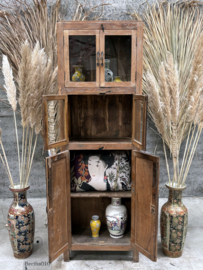 Antieke smalle vitrinekast (146615) verkocht