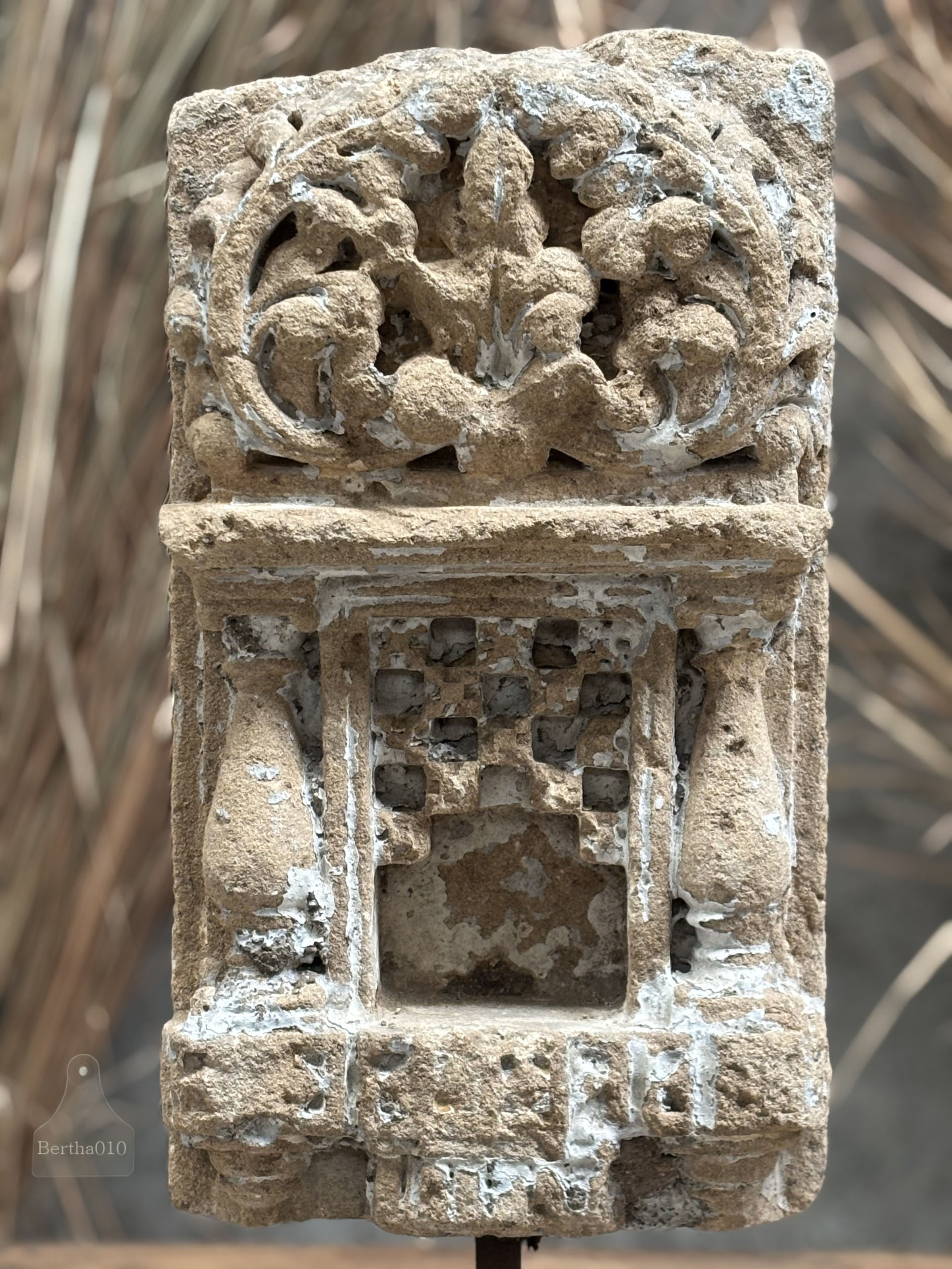 Tempel steen XXL 147416 stenen altaar 64 cm hoog