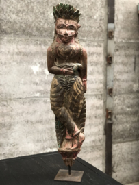 Antiek houten sculptuur tempel 19de eeuw 146103