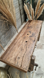 Antieke werkbank 147386 lengte 191 cm verkocht