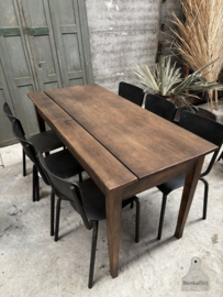Authentieke oude schooltafel, bureau lengte 150 cm (148265)