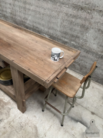 Oude authentieke werkbank 177 cm lang 147815