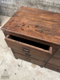 Authentieke bakkerstoonbank  handgemaakt circa 1920 147839 verkocht