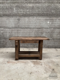 Kleine antieke werkbank 147952 lengte 141 cm