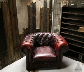 Geleefde Chesterfield stoel (130679)..verkocht