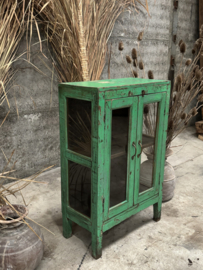 Oude smalle houten vitrinekastjes Ibiza vibes India 147843 bohemian