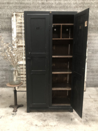 Houten locker zwart (145641) verkocht