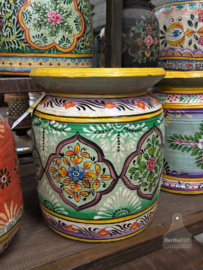 Oosterse houten melkpot handgemaakt kunstwerk voor je interieur 147886f 37,5 cm hoog
