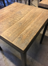 Industriële stoere horeca tafel op maat, boerderijbalken (132483)