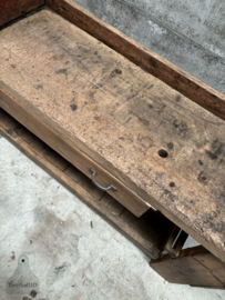 Antieke Franse werkbank meer dan 100 jaar 220 cm 147958