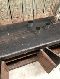 Authentiek dressoir zwart (146137) verkocht