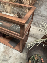 Oude houten museumvitrine 1930 1940 148113