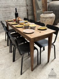 Antieke slanke Franse boerentafel 185 cm lang 148031