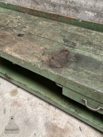 Unieke antieke houten werkbank met prachtige originele patina 147964